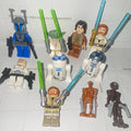 MEOW Star Wars Minifigure Lot of 10 Yoda Obi-Wan Kenobi R2-D2 w/ Droids SW0