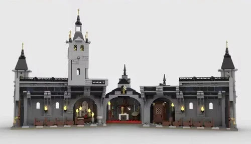 NEW Medieval Church Building Blocks Set Model Adults MOC Castle Cathedral