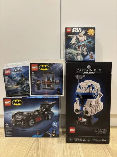 Lego Star Wars (75349 + 75390) + Lego Batman (76333 + 30726 + 30653)- Brand New