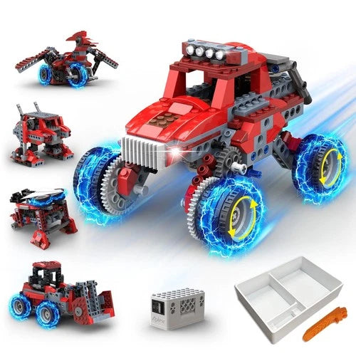 Robot B STEM Kits for 6-7 Year Old Boy, 8 in 1 Electric Monster Truck Buildin...
