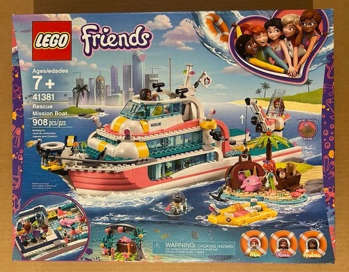 New LEGO FRIENDS: Rescue Mission Boat (41381) - Loose Seals