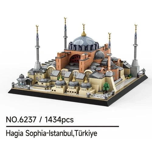 1434 Pcs Hagia Sophia Building Block Toys Set World Architecture Eid Gift