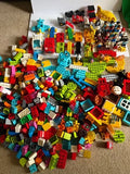 LEGO DUPLO HUGE LOT 430 PCS VEHICLES FIGURES & ANIMALS DISNEY FIGS