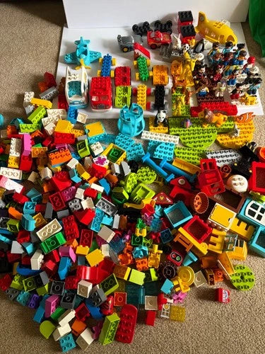 LEGO DUPLO HUGE LOT 430 PCS VEHICLES FIGURES & ANIMALS DISNEY FIGS