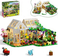 Flower House Building Set with LED Light, Botanical Greenhouse Garden Building K
