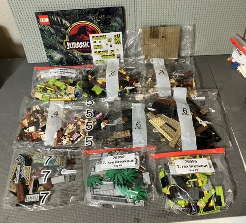 MEOW Jurassic Park T. rex Breakout (76956)- Complete; Missing Stickers; Pls Read