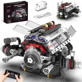 Suplanet Mini V8 Engine Model Kit that Works for Adults Boys Kids,664PCS