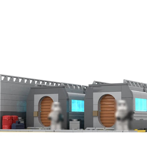 MOC-155521 Base and Barracks Model from Movie Building Toys Set 695 Parts