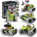 5-in-1 STEM APP Remote Control Robot Building Kit for Kids 8-16, Interstellar