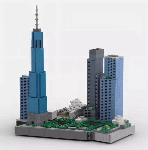 New World Trade Center Building Street View Block Set