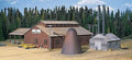 Walthers Mountain Lumber Company Sawmill Kit - HO Scale Model Railroad Building