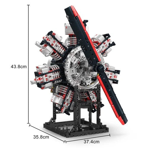 Mould King 10233 Aircraft Engine Model Building Block Toy Gift Collectibles