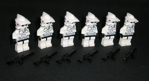 LEGO Star Wars CLONE ARF TROOPER Razor 91st Recon Corp Lot of 6 Minifigs 7913