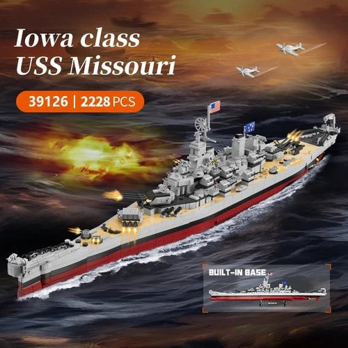 USS Missouri (BB-63) Battleship Naval Building Block Set, The Third Ship of T...