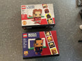 LEGO BRICKHEADZ 40542 FC BARCELONA & 40541 MANCHESTER UNITED GO BRICK ME NISB