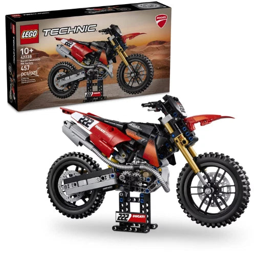LEGO Technic Ducati Desmo450 MX Factory Motorcycle 42238 Model Building Set