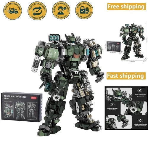 1403-Piece Mecha Robot Building Block Set - Perfect for Birthdays & Holidays