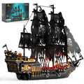 Pirate Ship Building Toys with Lights, Pearl Pirate Ship Model Boat Kit 40002