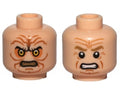 LEGO - Minifig Head Wrinkles, Clenched Teeth, Yellow Eyes - Chancellor Palpatine