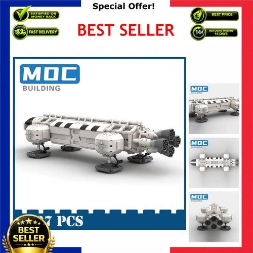Space 1999 Eagle Shuttle MOC Model Building Blocks Set 1137 Pcs DIY Gift