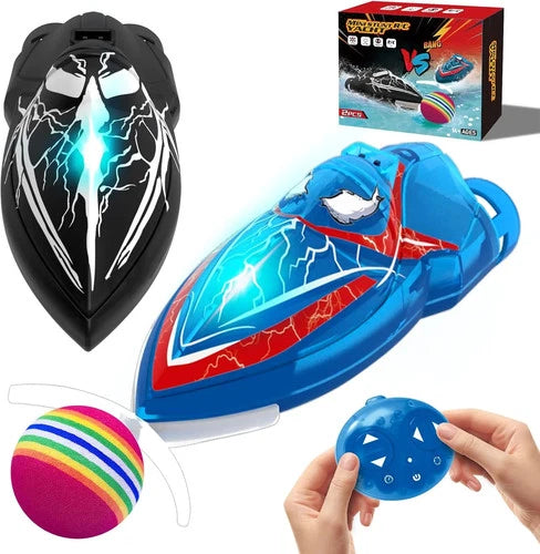 2-Pack Mini RC Boats with Floating Ball - 2.4GHz Remote Control Boats for Pools