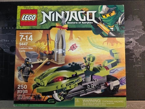 Lego 9447 Ninjago Lasha's Bite Cycle Building Toy Set NIB