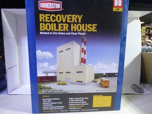 HO-Walthers Cornerstone Building Kit -RECOVERY BOILER HOUSE 933-3901 NIB