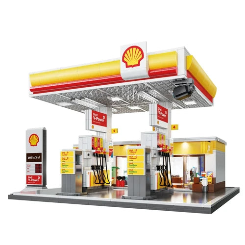 Building Blocks CaDA Shell gas station CADA x Shell 1309pcs - BRAND NEW - No box