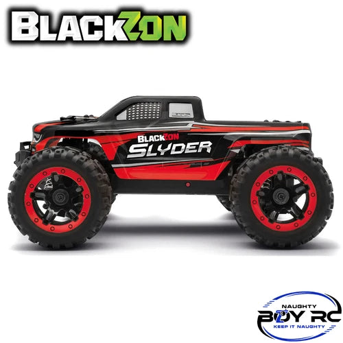 Blackzon Slyder MT 1/16 4WD Electric Monster Truck RTR Brushed Red RC Car