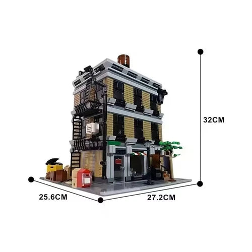 ZITIANYOUBUILD MOC-162822 Apartment Modular Building Townhouse 2712 Pieces