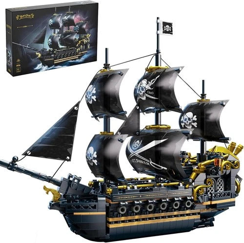 Pirate Ship Building Set Black Pearl Model Kit for Kids Adults 801 Piece