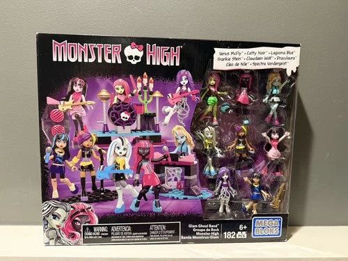 Mega Bloks Monster High Glam Ghoul Band Building Kit Brand New In Box