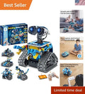 Sillbird 5-in-1 Robot Building Kit - Remote Control STEM Gift for Ages 8-12