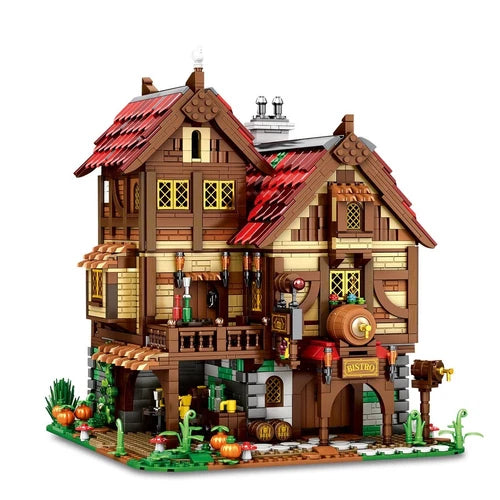 Medieval Tavern House Building Blocks European Street Brick 3114PCS NEW IN BOX