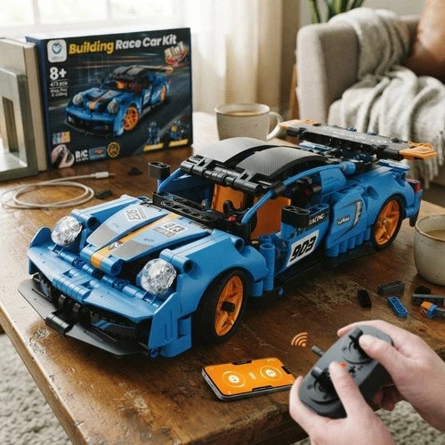 Car Robot Building Kit with Remote Control STEM Gifts for Boys 8+
