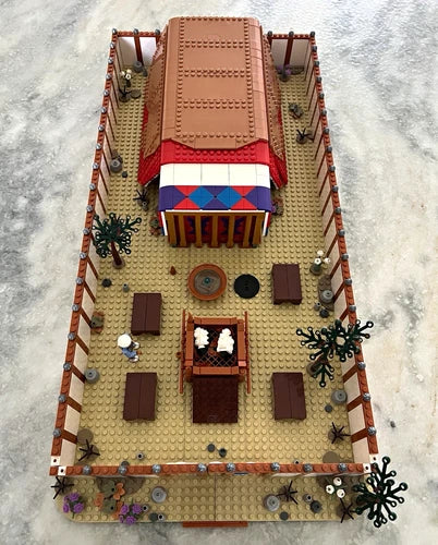 Bible Bricks Sanctuary Wilderness Tabernacle 596pc Leg.0 Compatible Bible toys