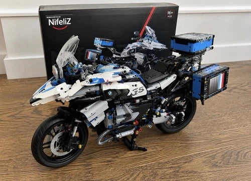 Nifeliz BMW R1250 GS Motorcycle Building Blocks Model Set – Used w/ Box