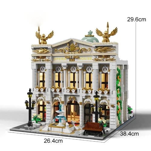 Royal Opera House Architecture Building Blocks Set 4490 Pcs 8 Figures Toy Gift