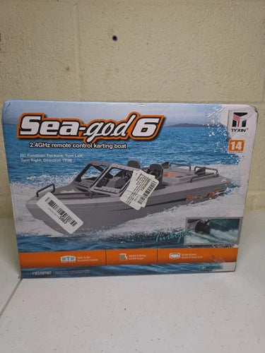 2024 Sea God Go Kart Jet Boat High Speed RC Boat Waterproof Brushless Motor