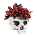 MOC Gothic Skull Red Rose Bouquet Building Blocks Set (510 Pcs)