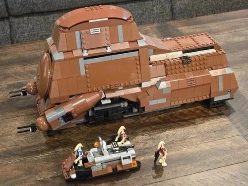 NEW Star Wars 7662 Trade Federation MTT Complete Brick Set + All minifigures