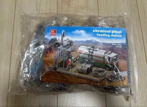 2142PCS Chemical Plant Series 3-in-1 Building Blocks Model Bricks