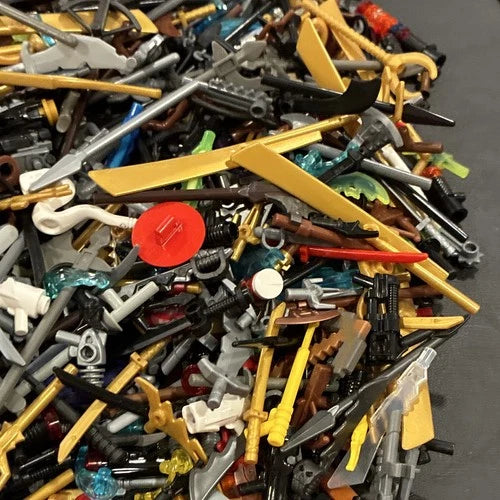 One Pound Of Lego Weapons Lot huge collection