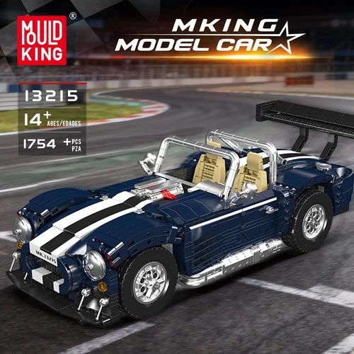 Mould King 13215 Vintage Roadster Sports Car Building Block RC Toy Collectible
