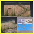 Assembly Architectural Building Model Miniature Outdoor Factory Shed Repair W...