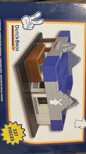 BrandOBlox Dutch Bros OG Blox Set 537 Pieces Interlocking Blocks Plastic