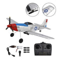 RC P51 2.4GHz 3CH Airplane Fixed Wing Coreless Motor With Gyro System Kid Toy B9