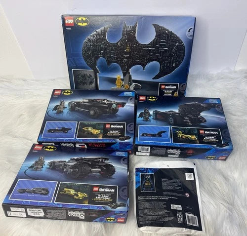 MEOW Batman Logo & Batmobiles & Bruce Wayne Lot 76330 76331 76632 76633 30726