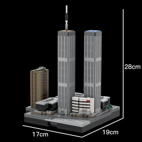 MOC-173724 World Trade Center Building Blocks 1107 pcs Gift Model set