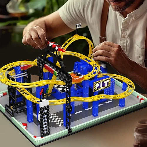Mould King 11020 Spinning Roller Coaster Park Collectibles Building Block Toy